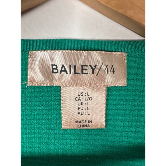 BAILEY 44 Multicolor Ribbed Knit Patchwork Silky Feel Long Sleeve Blouse Women L - Picture 7 of 8